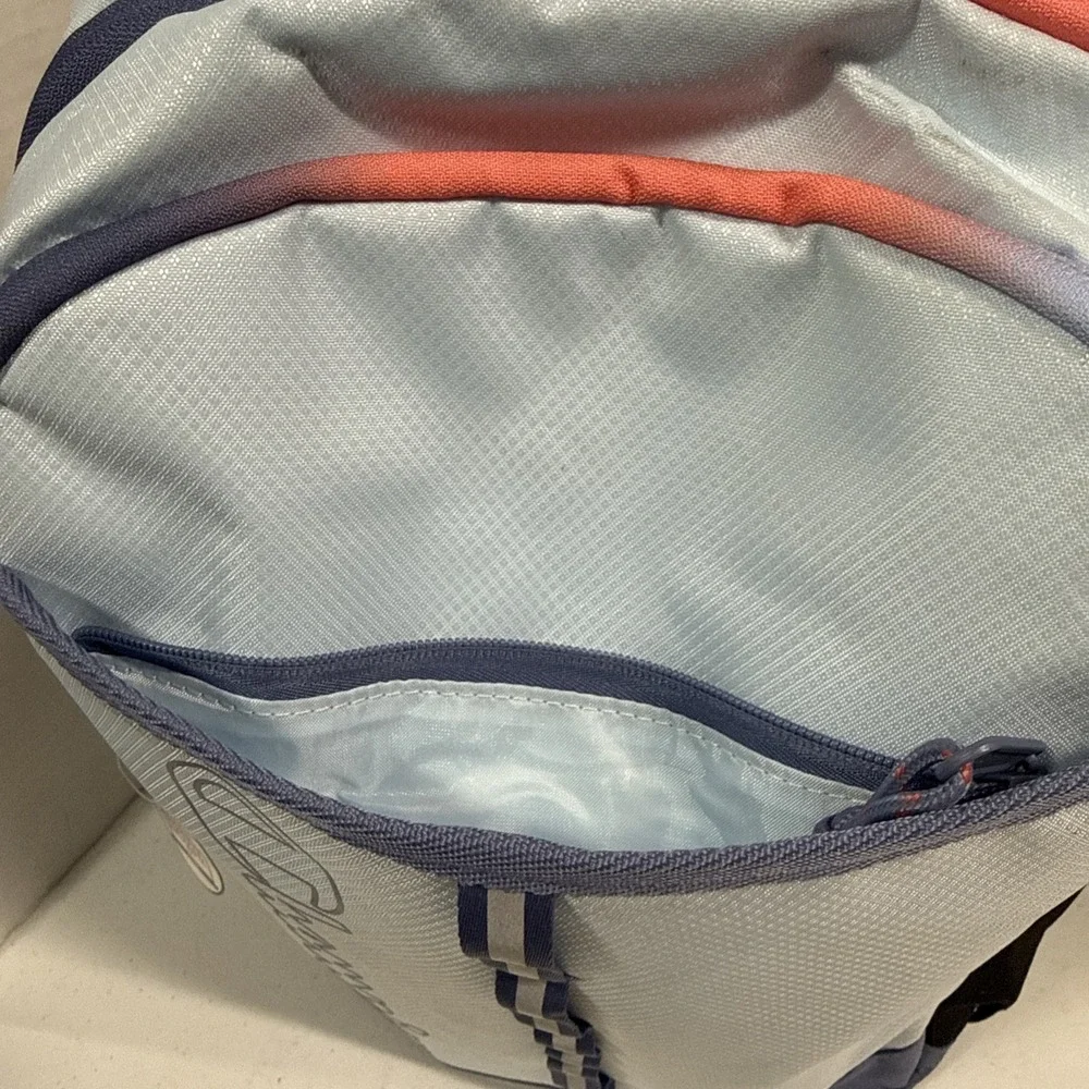 Champion Center Backpack, Light Blue/Navy/Coral, Laptop Pouch, NWT